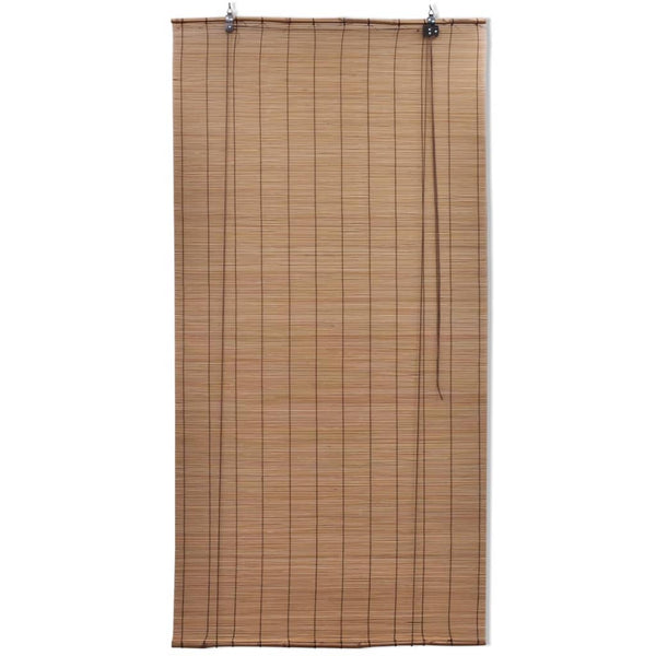 Rollo Elsa aus braunem Bambus 80x160cm