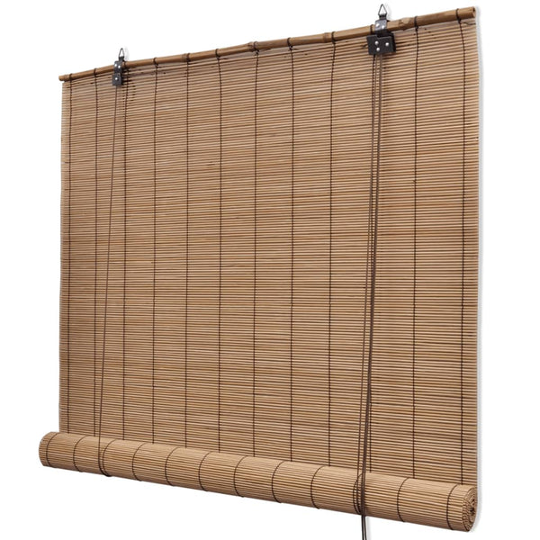 Braune Bambusrollos Elsa 120x160cm