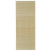 Rechteckiger natürlicher Bambusteppich Amaliea 80x300cm