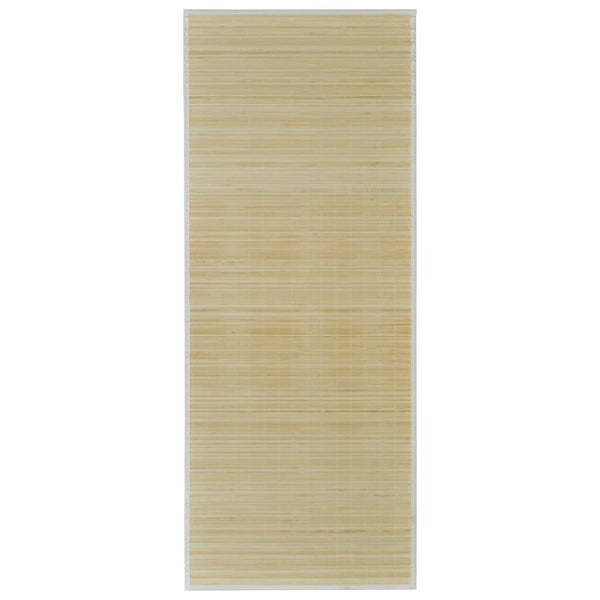Rechteckiger natürlicher Bambusteppich Amaliea 80x300cm