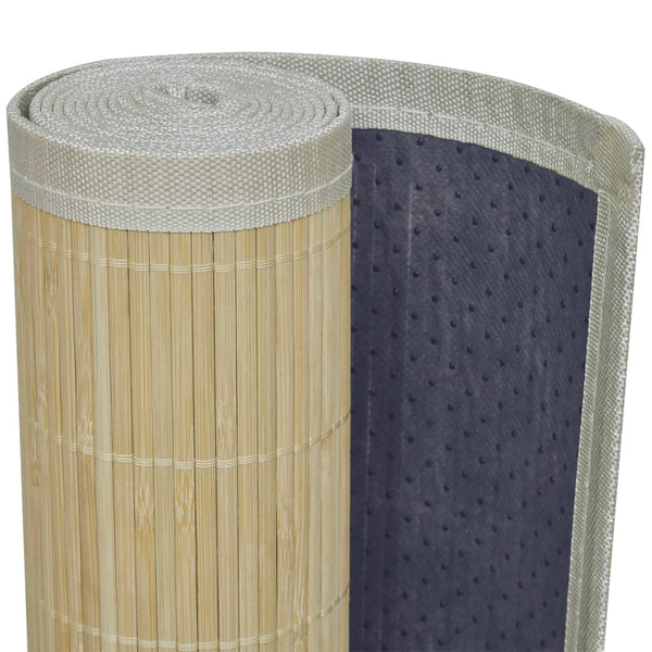 Rechteckiger natürlicher Bambusteppich Amaliea 80x300cm