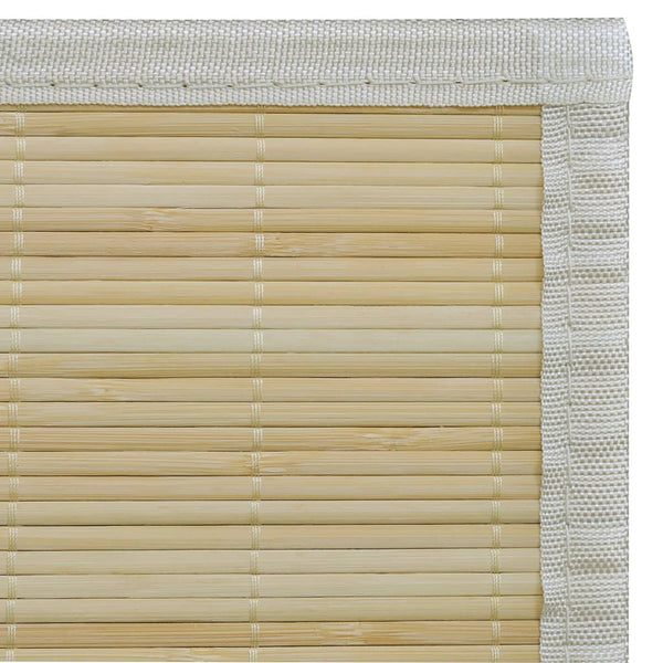 Rechteckiger natürlicher Bambusteppich Amaliea 80x300cm