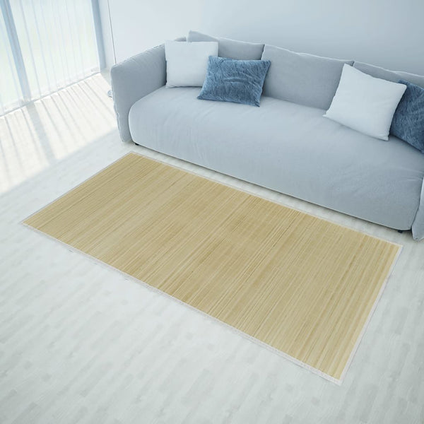 Rechteckiger natürlicher Bambusteppich Amaliea 80x300cm