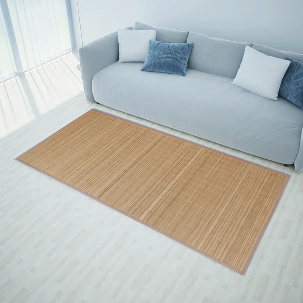 Ruskea suorakulmainen bambumatto Amaliea 80x300cm