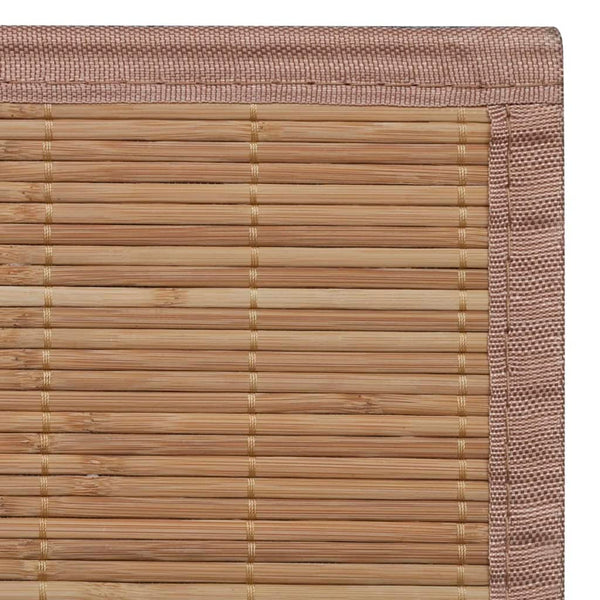 Rechteckiger Bambusteppich Amalie, braun, 120x180cm