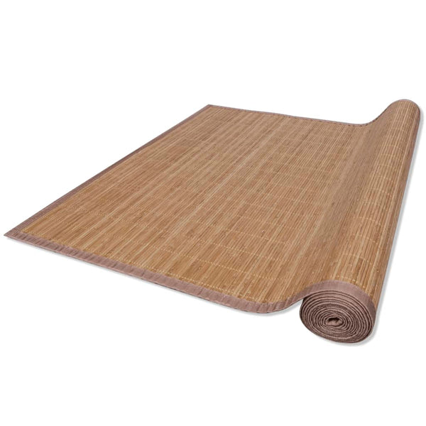 Braune rechteckige Bambusmatte Amalie 150x200cm