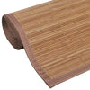 Braune rechteckige Bambusmatte Amalie 150x200cm