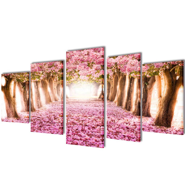 Leinwandbild Kirschblüte Albei 200x100cm
