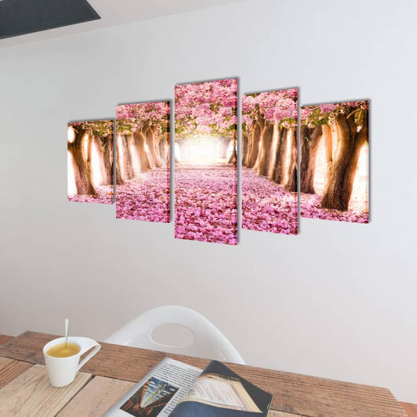 Leinwandbild Kirschblüte Albei 200x100cm