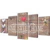 Bilderset Home Sweet Home Albei 200x100cm