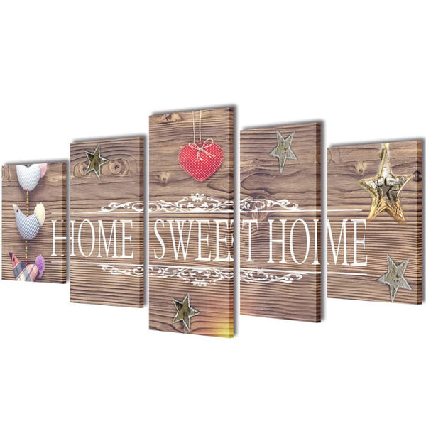 Bilderset Home Sweet Home Albei 200x100cm