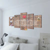 Bilderset Home Sweet Home Albei 200x100cm