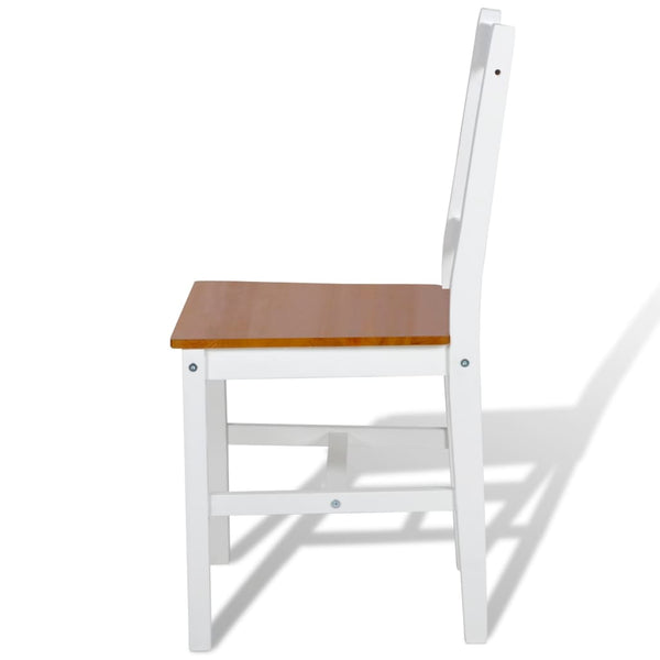 Donta Esstischstühle weiß (2 Stk. Kiefer)