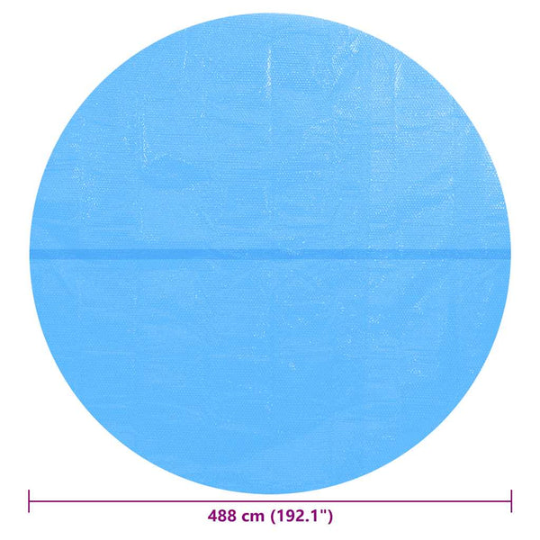 Blaue runde Poolabdeckung Jamila 488cm (Stk)