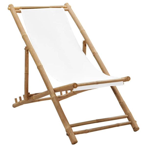 Strandstuhl Bambus und Stoff Mocanel