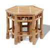 Gartenhocker Mihalis (3 Stück Bambus)