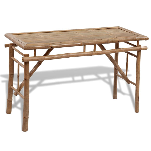 Biertischgarnitur Ligiana 100cm (mit 2 Bänken, Bambus)