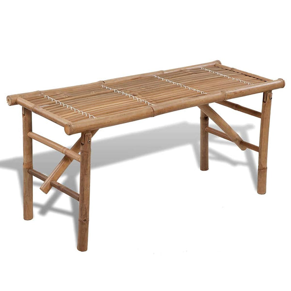 Klappbare Gartenbank Iunal 118cm (Bambus)