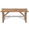 Klappbare Gartenbank Iunal 118cm (Bambus)