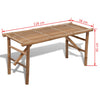 Klappbare Gartenbank Iunal 118cm (Bambus)