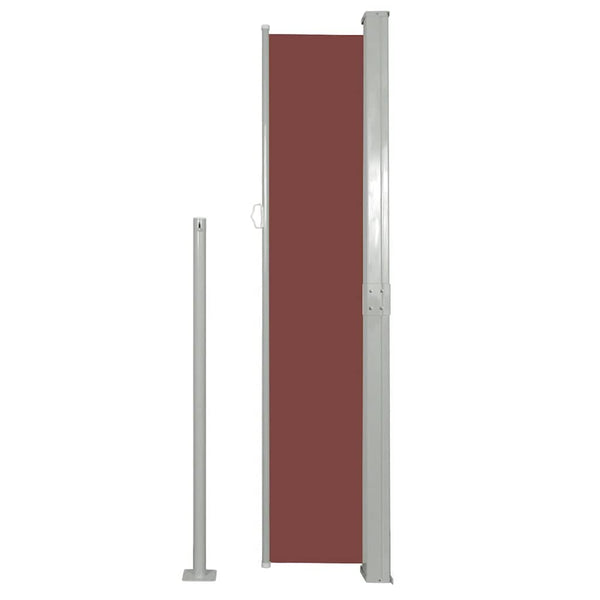 Braune Seitenmarkise für Terrassen, SNR 160x300 cm