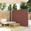 Braune Seitenmarkise für Terrassen, SNR 160x300 cm