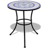 Blauer und weißer Bistrotisch Culca 60cm (Mosaik)