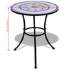 Blauer und weißer Bistrotisch Culca 60cm (Mosaik)