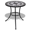Bistrotisch Culca 60cm schwarz-weiß (Mosaik)