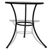 Bistrotisch Culca 60cm schwarz-weiß (Mosaik)
