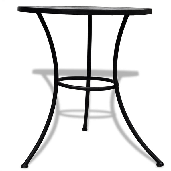 Bistrotisch Culca 60cm schwarz-weiß (Mosaik)