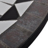 Bistrotisch Culca 60cm schwarz-weiß (Mosaik)