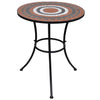 Bistrotisch Culca 60cm Terrakotta und Weiß (Mosaik)