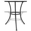Bistrotisch Culca 60cm Terrakotta und Weiß (Mosaik)