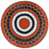 Bistrotisch Culca 60cm Terrakotta und Weiß (Mosaik)