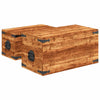 Aufbewahrungstruhen-Set Barakonyi (2 Stück grobes Mangoholz)