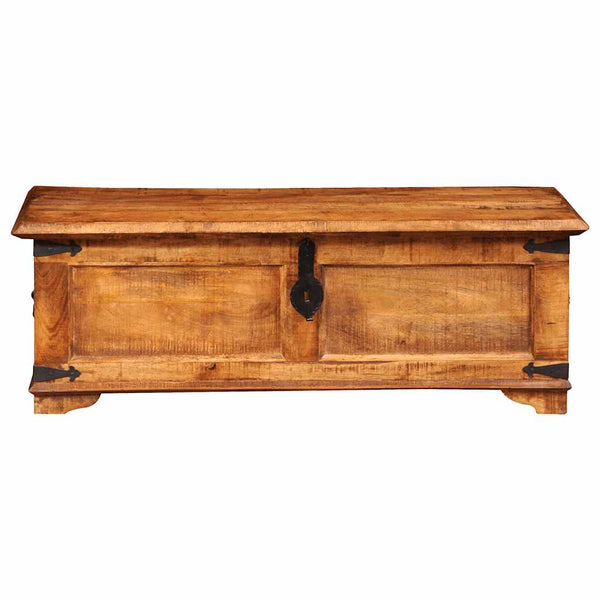 Aufbewahrungstruhe Irvin (raues Mangoholz)