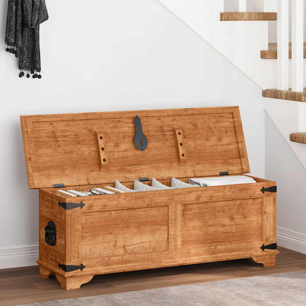 Aufbewahrungstruhe Irvin (raues Mangoholz)
