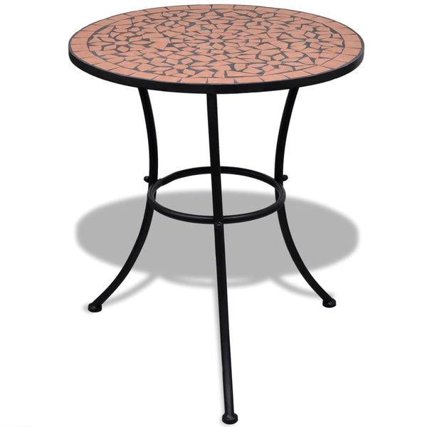 Terrakotta bistrokalustesarja Luceana (3-osainen, mosaiikki)