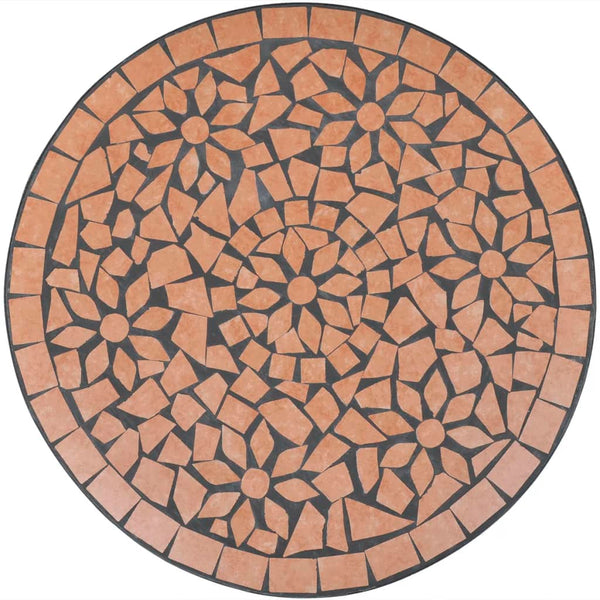 Terrakotta bistrokalustesarja Luceana (3-osainen, mosaiikki)