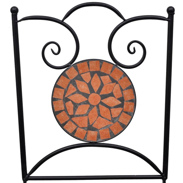 Terrakotta bistrokalustesarja Luceana (3-osainen, mosaiikki)