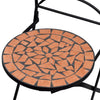 Terrakotta bistrokalustesarja Luceana (3-osainen, mosaiikki)