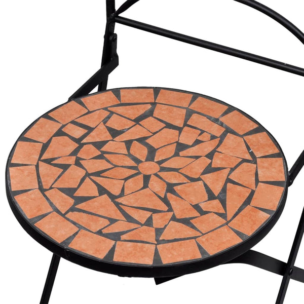 Terrakotta bistrokalustesarja Luceana (3-osainen, mosaiikki)