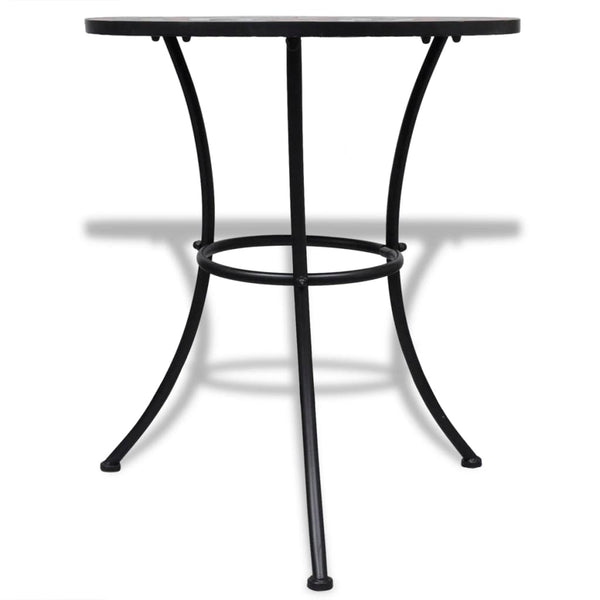 Terrakotta-weißes Bistro-Set Luceana, 3-teilig