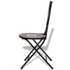 Terrakotta-weißes Bistro-Set Luceana, 3-teilig
