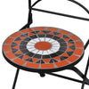 Terrakotta-weißes Bistro-Set Luceana, 3-teilig