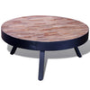 Runder niedriger Couchtisch Artizia (recyceltes Teakholz)