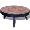 Runder niedriger Couchtisch Artizia (recyceltes Teakholz)
