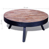 Runder niedriger Couchtisch Artizia (recyceltes Teakholz)