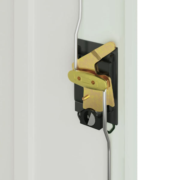 Grauer Büroschrank Meyer 90cm (2 Türen Metall)